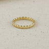 Flat Beaded Band Ring