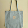 Blue Gingham Tote Bag