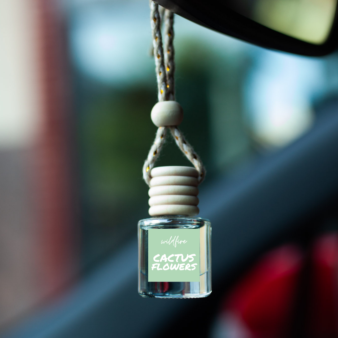 Hanging Car Air Freshener - Cactus Flowers