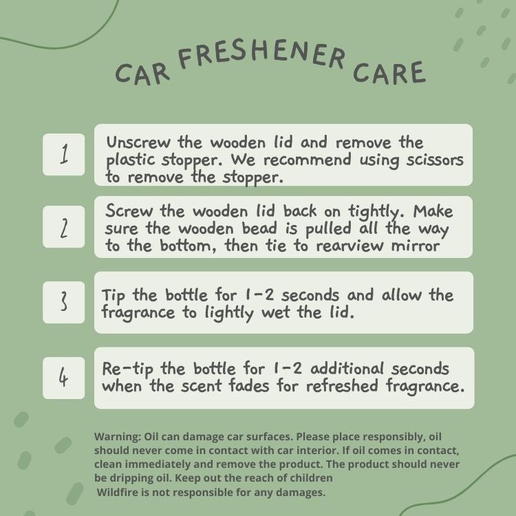 Hanging Car Air Freshener - Lavender Vanilla