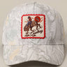 Rodeo Cowboy Embroidered Camo Snapback