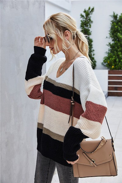Maize Striped Sweater