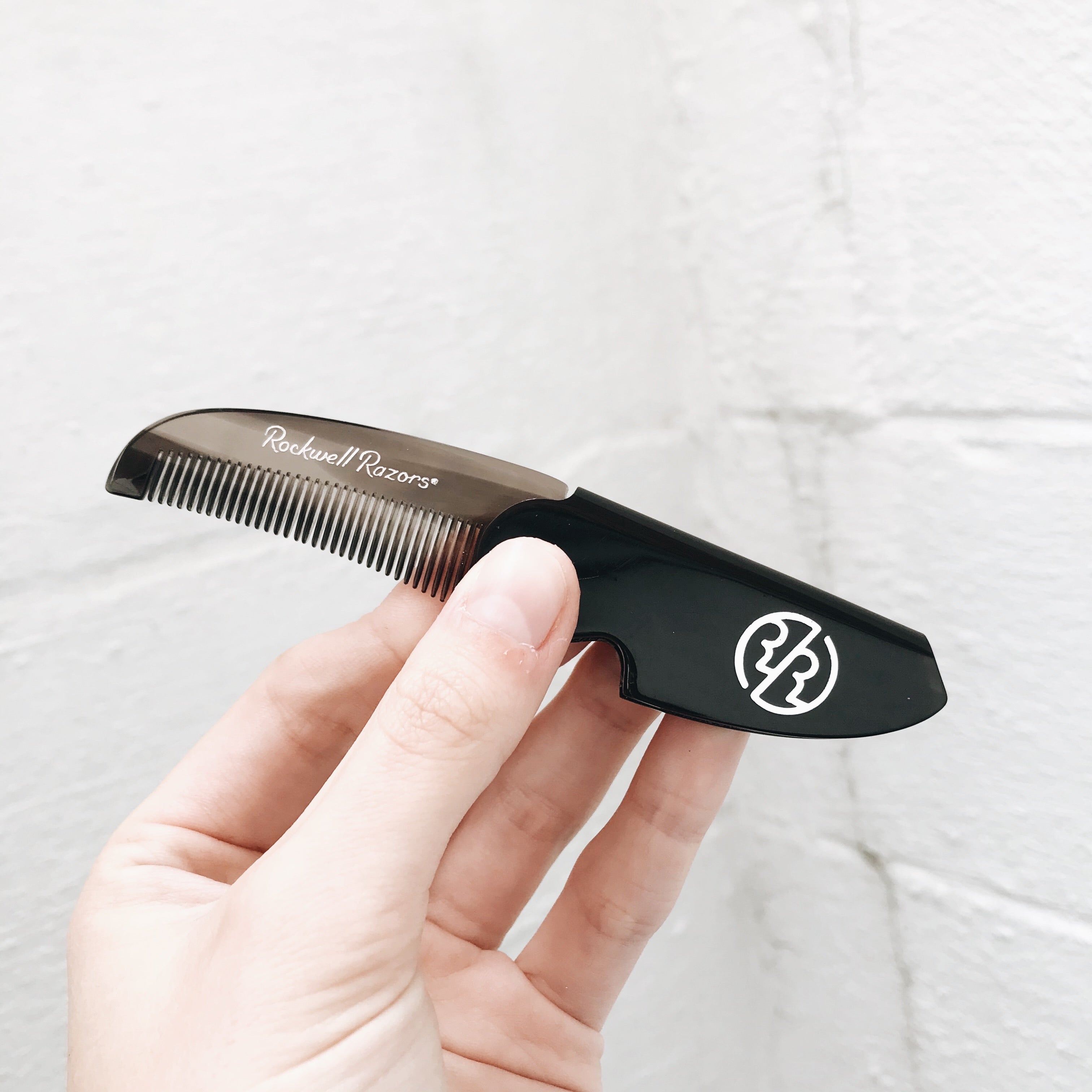 Folding Moustache and Beard Comb